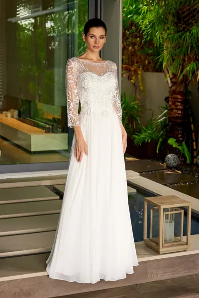 Off white formal gown